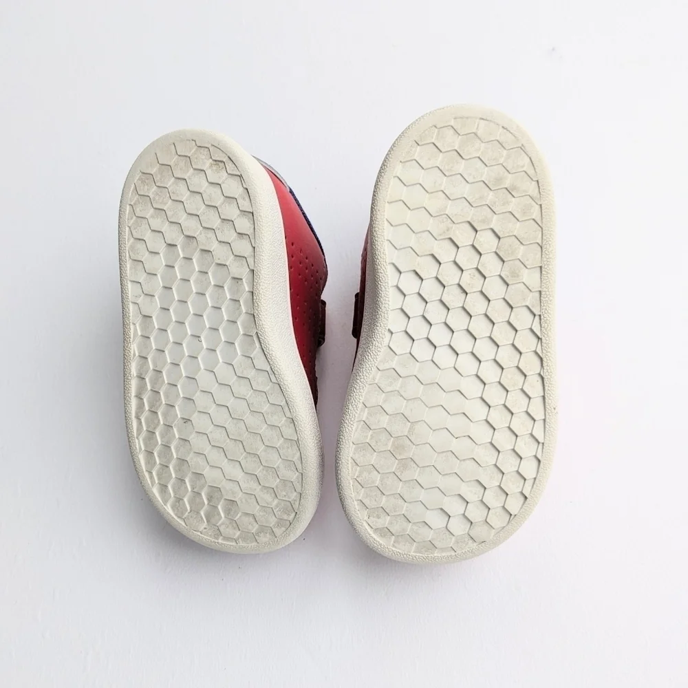 Adidas x Marvel Infant Advantage Spider-Man Hook-and-Loop Sneakers
